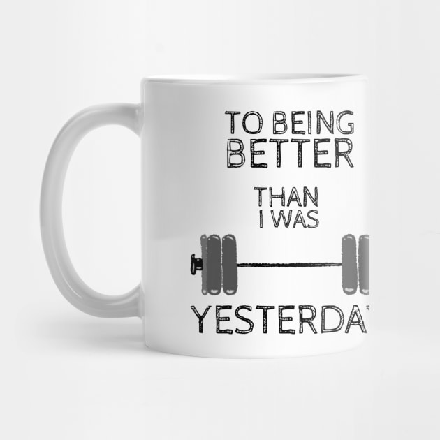 Weightlifting Fitness Gym design, To being better than i was yesterday by Mohammed ALRawi